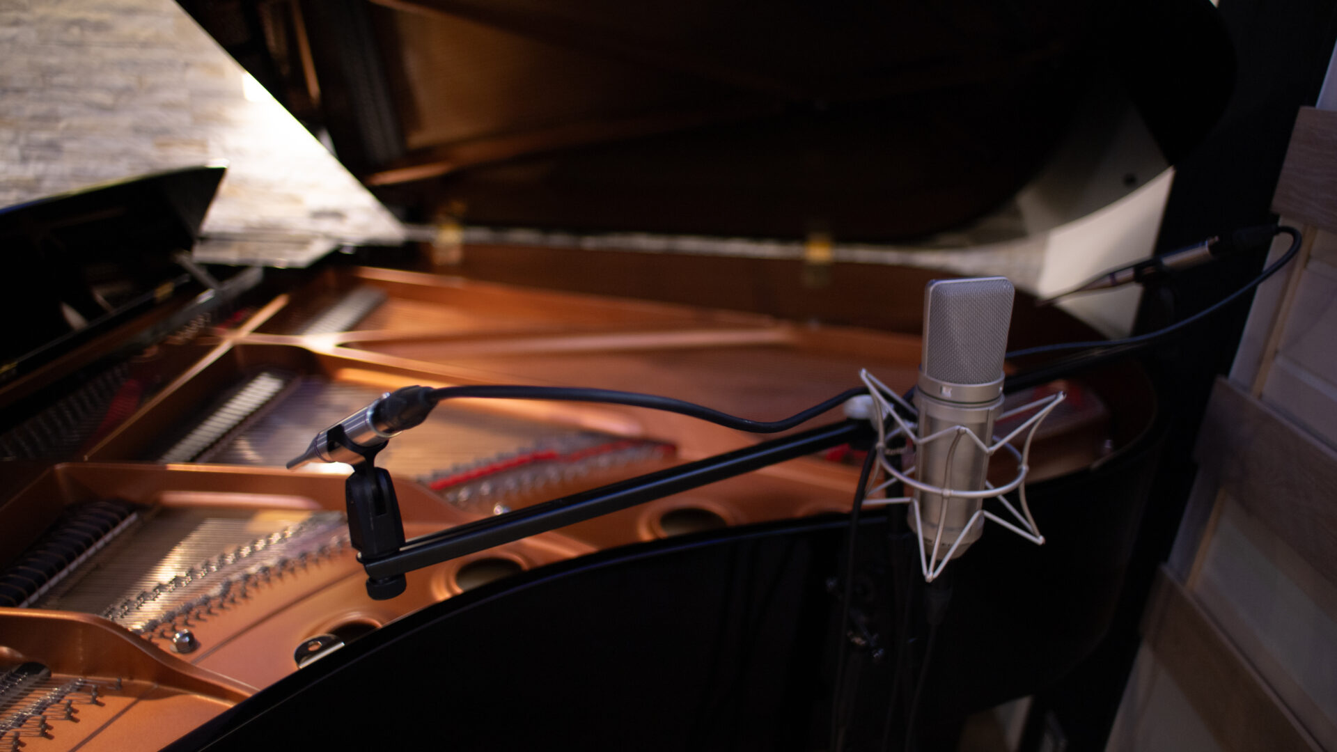 レコーディングスタジオ ピアノマイクセット3